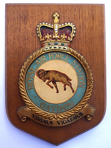 RAF Gaydon Tation Plaque - Click for the bigger picture