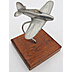 Trench Art Model Aircraft on oak base - Click for the bigger picture