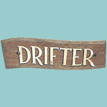 Fishing Boat's Name Board 'Drifter' - Click for the bigger picture
