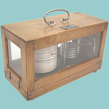 Kreigsmarine WWII Barograph - Click for the bigger picture