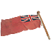 Ship's Red Ensign and Flag Pole - Click for the bigger picture